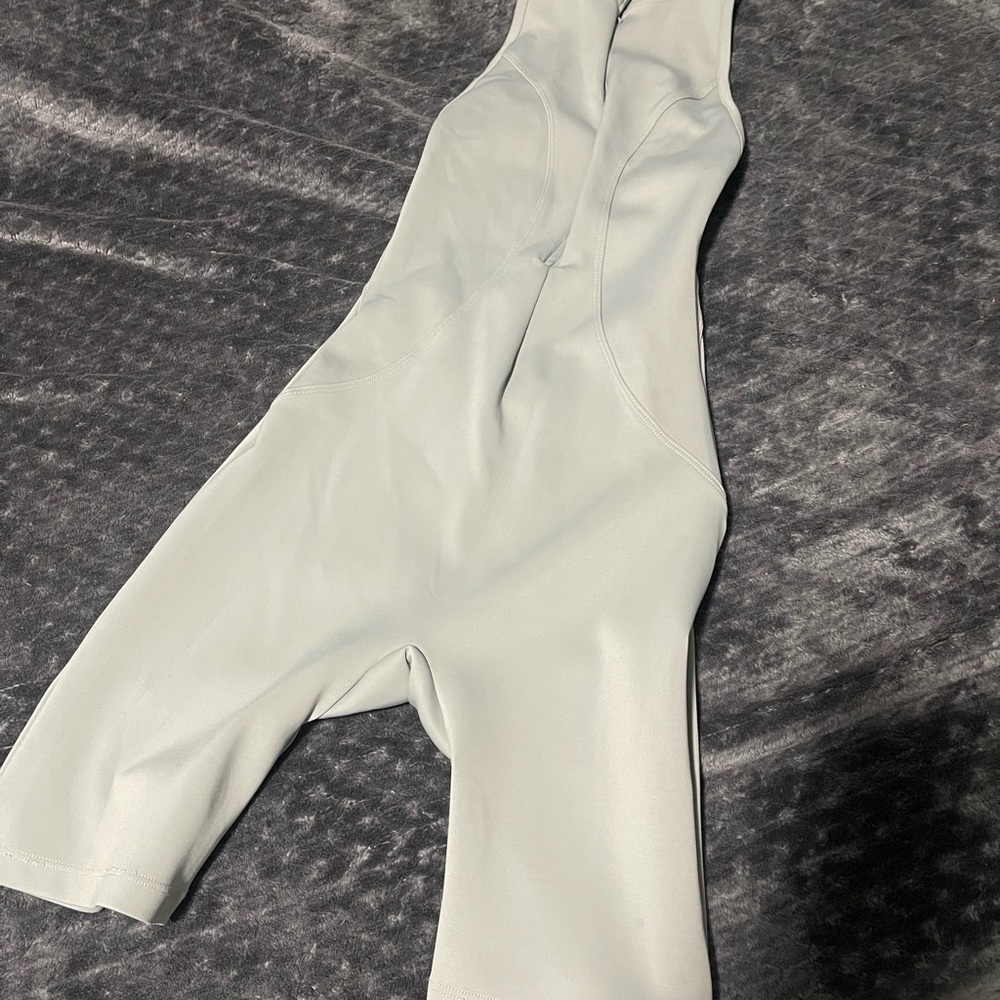 Rogue Season Gray Half Zip Grey Bodysuit